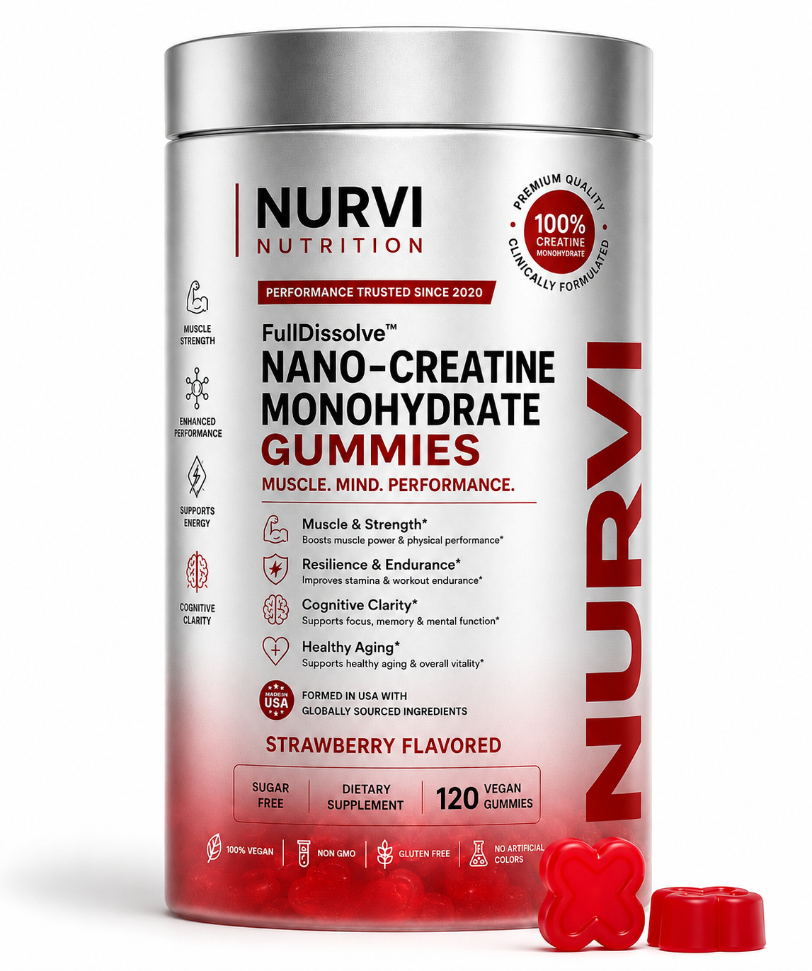 NURVI® Creatine Monohydrate Gummies